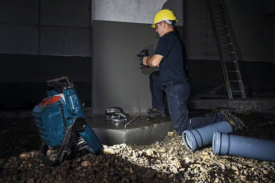 Bosch Battery Jobsite Light LED IP64 with Brightness up to 2200lm GLI 18V-2200 C