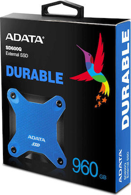 Adata SD600Q USB 3.1 External 3.5" SSD 480GB Blue
