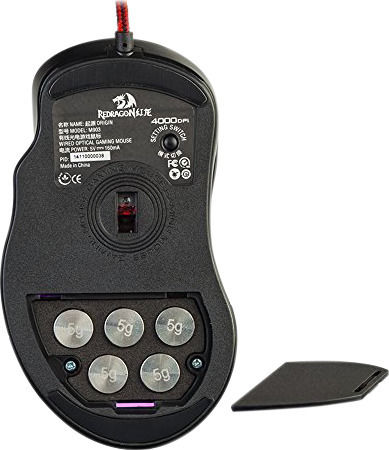 Redragon Origin Gaming Ποντίκι 4000 DPI Μαύρο