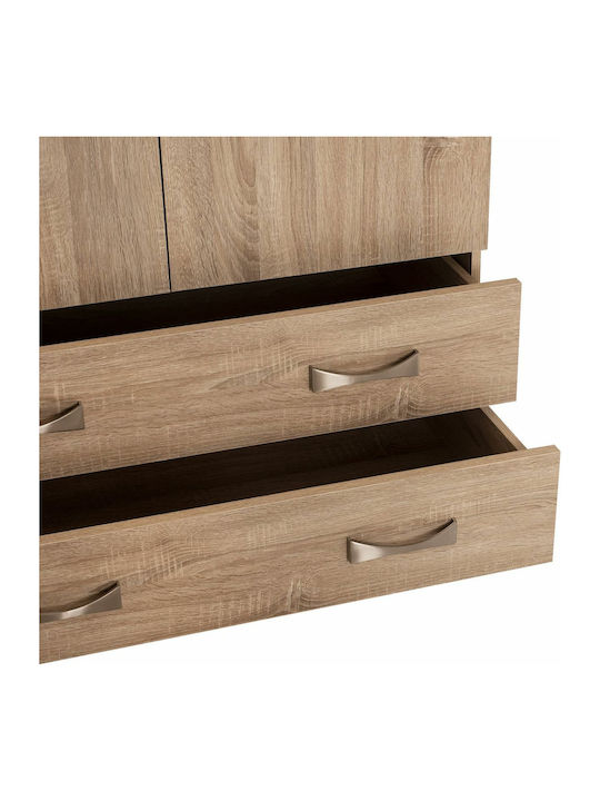 Triple Door Wardrobe CARLY 150x55x180cm