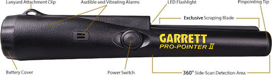 Garrett Pro-Pointer II Ανιχνευτής Μετάλλων Χειρός με Αδιάβροχο Πηνίο