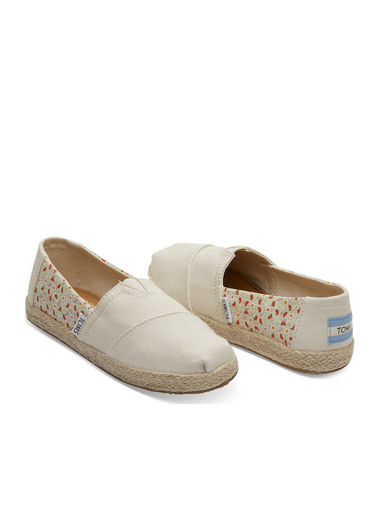 Toms Παιδικές Εσπαντρίγιες Slip-On Μπεζ Classic Birch