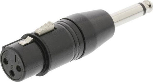 Nedis Convertor XLR feminin în 6.3mm masculin 1buc COTP15940BK