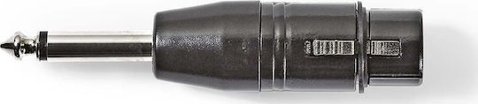 Nedis Convertor XLR feminin în 6.3mm masculin 1buc COTP15940BK