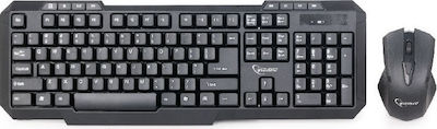 Gembird KBS-WM-02 Fără fir Set tastatură și mouse Engleză US