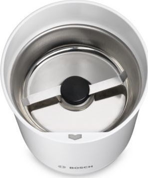 Bosch Râșniță electrică pentru cafea 180W cu capacitate de boabe 75gr Alb