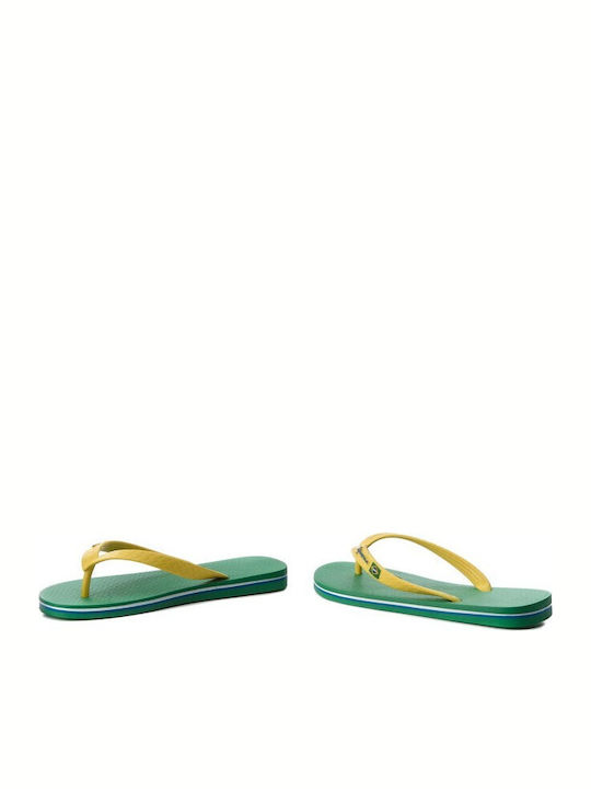 Classic Brazil II Men's Flip Flops Yellow