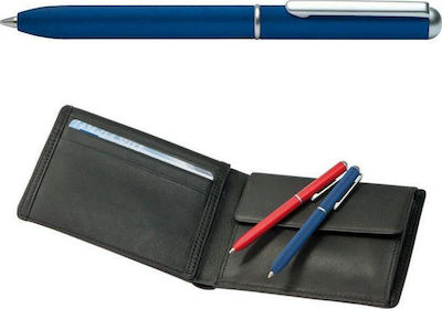 Online Mini Wallet Pen Ballpoint with Black Ink Blue