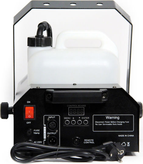 Fos Technologies FOG 1500 DMX Μηχανή Καπνού 1500W με Ασύρματο Χειριστήριο και Δυνατότητα Σύνδεσης με Κονσόλα Φωτισμού