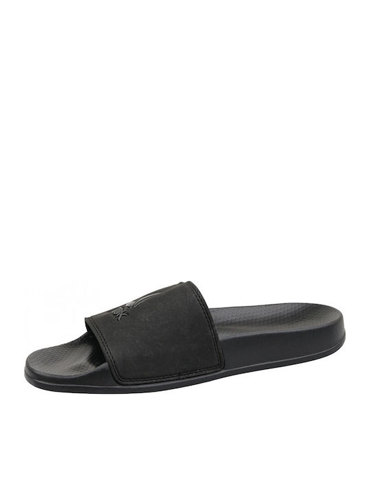 Fulgere Slide Frauen Flip Flops in Schwarz Farbe