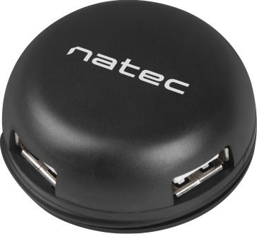 Natec Bumblebee Hub 4 Θυρών USB 2.0 με σύνδεση USB-A