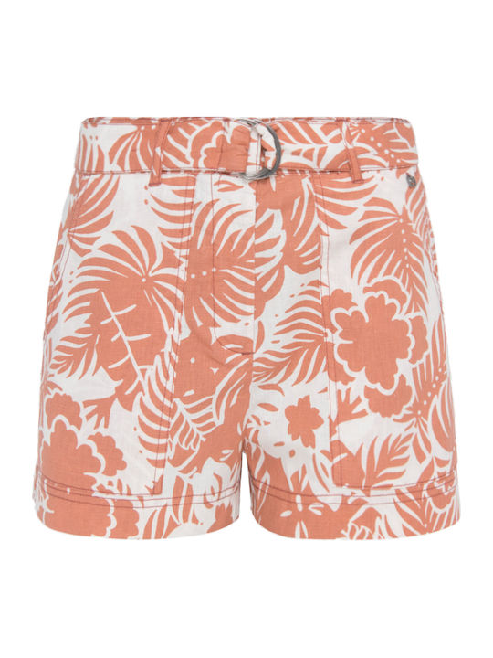 Pepe Jeans Dana Women's High-waisted Shorts Orange