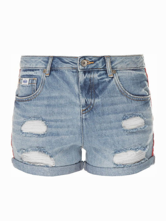 Steph Boyfriend Women's Jean Shorts Blue