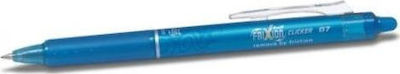 Pilot Frixion Ball Clicker Pen Gel 0.7mm with Light Blue Ink