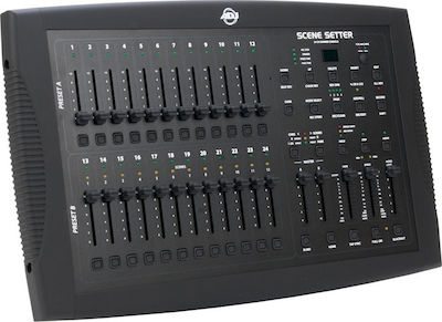 American DJ Scene Setter 24 DMX Controller Lighting Console with 24 Control Channels with Rack Rack Mount