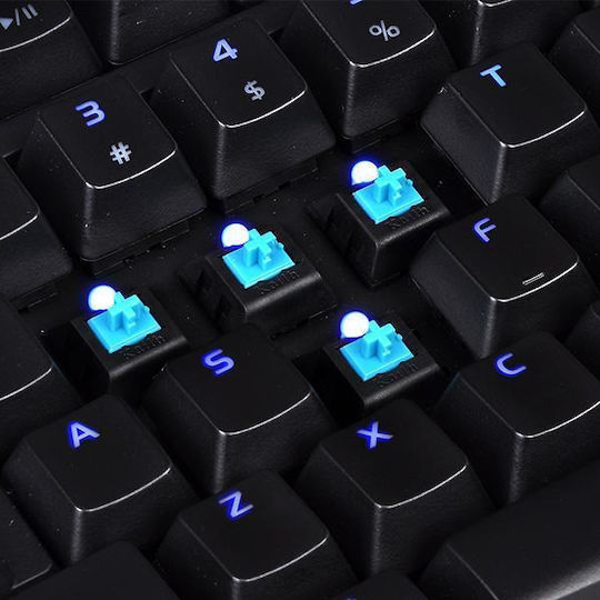 Thermaltake Poseidon ZX Optical Gaming Keyboard Tenkeyless with Tt eSPORTS Brown switches and Illuminated keys (English US)
