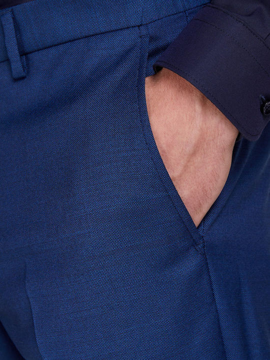 Παντελόνι Κοστουμιού σε Slim Εφαρμογή Medieval Blue