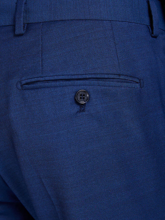 Παντελόνι Κοστουμιού σε Slim Εφαρμογή Medieval Blue