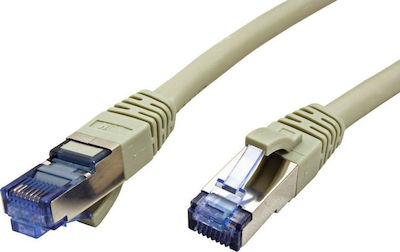 Value S/FTP Cat.6a Καλώδιο Δικτύου Ethernet 15m Γκρι