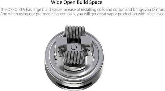 Eleaf Oppo Verdampfer für Elektronische Zigaretten RTA 2ml Silver