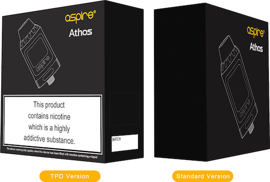 Aspire Athos Атомайзер за Електронни Цигари 2мл 25мм Silver