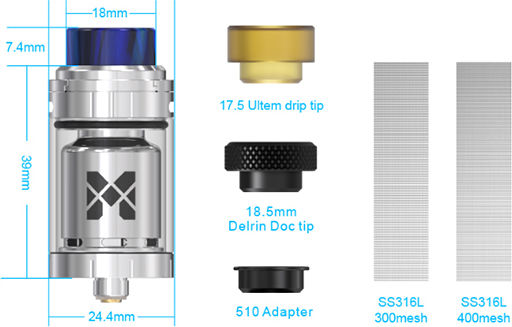 Vandy Vape Mesh 24 RTA Silver