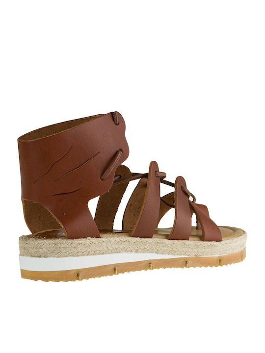 Envie Shoes Sandale dama Gladiator în Tabac maro Culoare