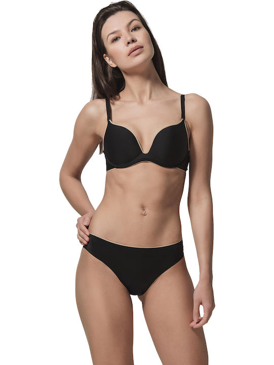 Miracle One Push Up Bra Underwire Black