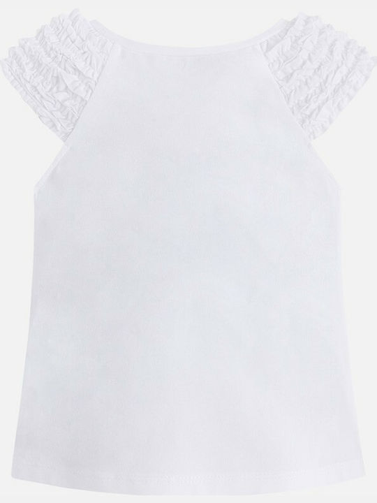 Mayoral Kids Blouse Short Sleeve White