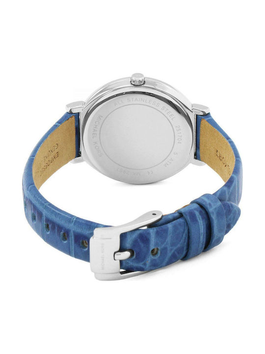 Michael Kors Cinthia Uhr mit Blau Lederarmband