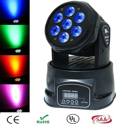 Lumina în mișcare Spălați LED cu Cap Robotic Smart Rainbow DP-518 RGBW
