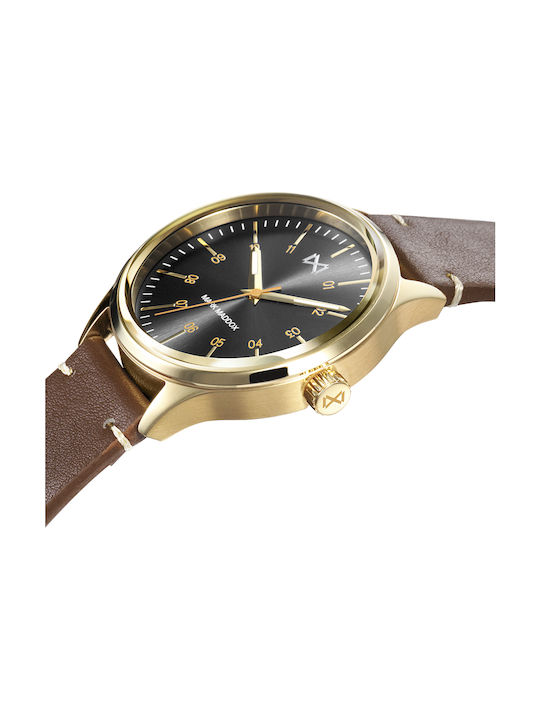 Mark Maddox Village Watch with Brown Leather Strap