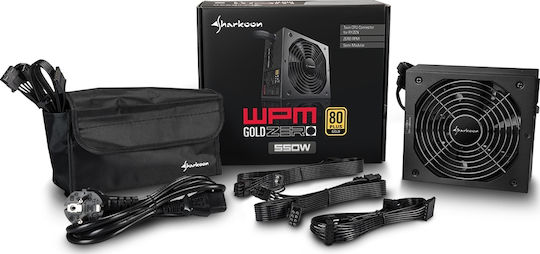 Sharkoon WPM Gold Zero 750W Black Computer Power Supply Semi Modular 80 Plus Gold