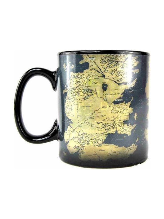Half Moon Bay Game Thrones Westeros Map Heat Change Mug Ceramic Black 400ml MUGBGT05