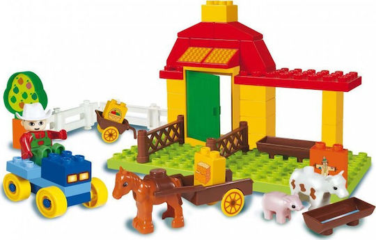 Unico Plus Τουβλάκια Farm with Accessories για 1.5-5 Ετών 46τμχ