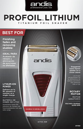 Andis Profoil Lithium Titanium Foil Shaver TS-1 17150 Vintage Elektrorasierer Gesicht Wiederaufladbar