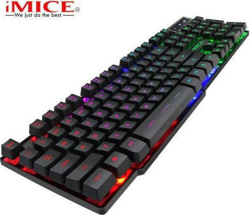 iMice AK-600 Gaming Πληκτρολόγιο με RGB φωτισμό (Αγγλικό US)