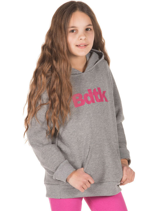 Kids Sweatshirt with Hood and Pockets Gray