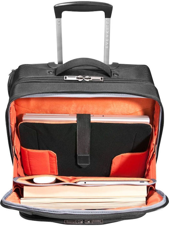Everki Journey Tasche mit Rollen für Laptop 16" in Schwarz Farbe
