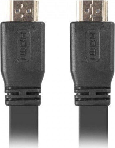 Lanberg HDMI 1.4 Hochgeschwindigkeits 1080p 120Hz Wohnungs Kabel HDMI-Stecker - HDMI-Stecker 1,8m Schwarz