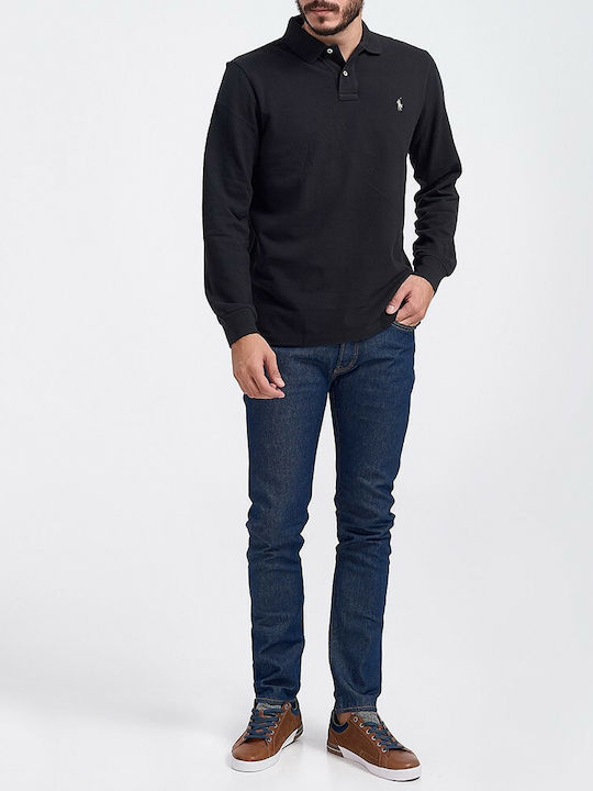 Polo Long Sleeve Blouse Black
