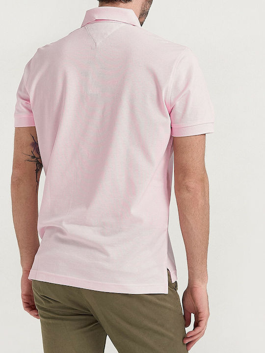 Ralph Lauren Herren T-Shirt Kurzarm Rollkragen Rosa