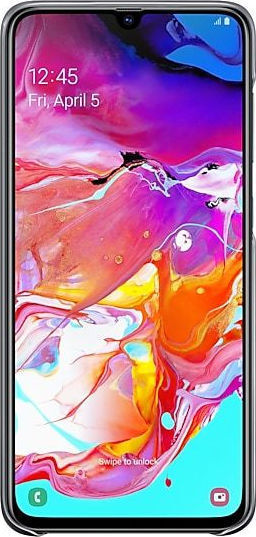 Samsung Back Cover Σιλικόνης Μαύρο (Galaxy A70)