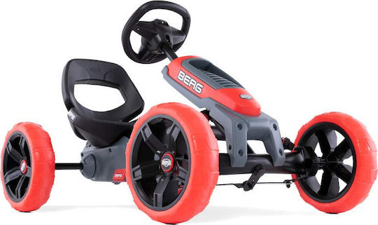 Berg Reppy Rebel Kids Foot-to-Floor Go Kart One-Seater with Pedal Red