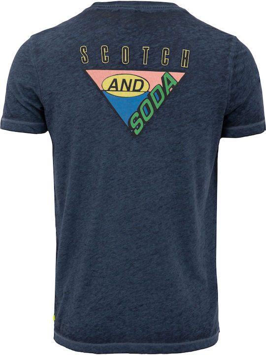 Scotch & Soda Men's Short Sleeve T-shirt Navy Blue 149025-0611