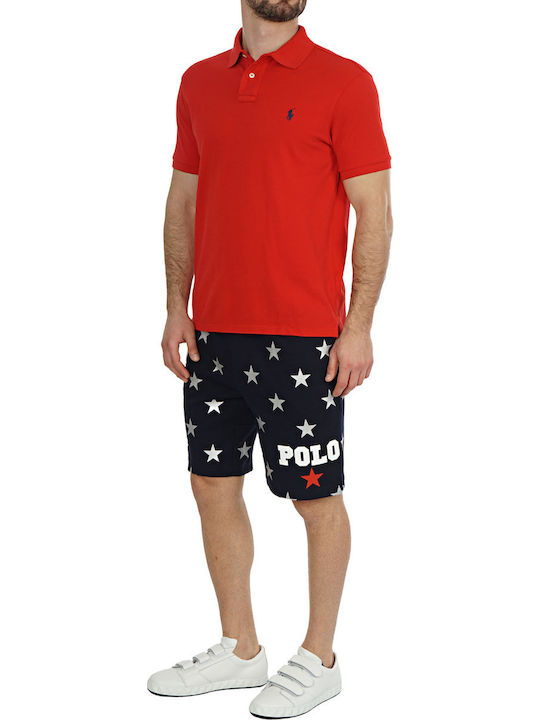 Polo Herrenbluse Kurzarm Rote