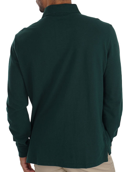 Ralph Lauren Ανδρική Μπλούζα Polo Μακρυμάνικη Πράσινη