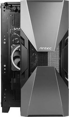 Antec DA601 Gaming Midi Tower Κουτί Υπολογιστή με Πλαϊνό Παράθυρο και RGB Φωτισμό Μαύρο