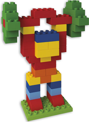 Androni Giocattoli Blocks Small Bricks Unico Plus for 1.5-5 years old Years 100pcs