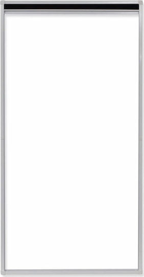 vidaXL Mosquito Net Window Pleated Aluminum Black with Frame 80x160cm